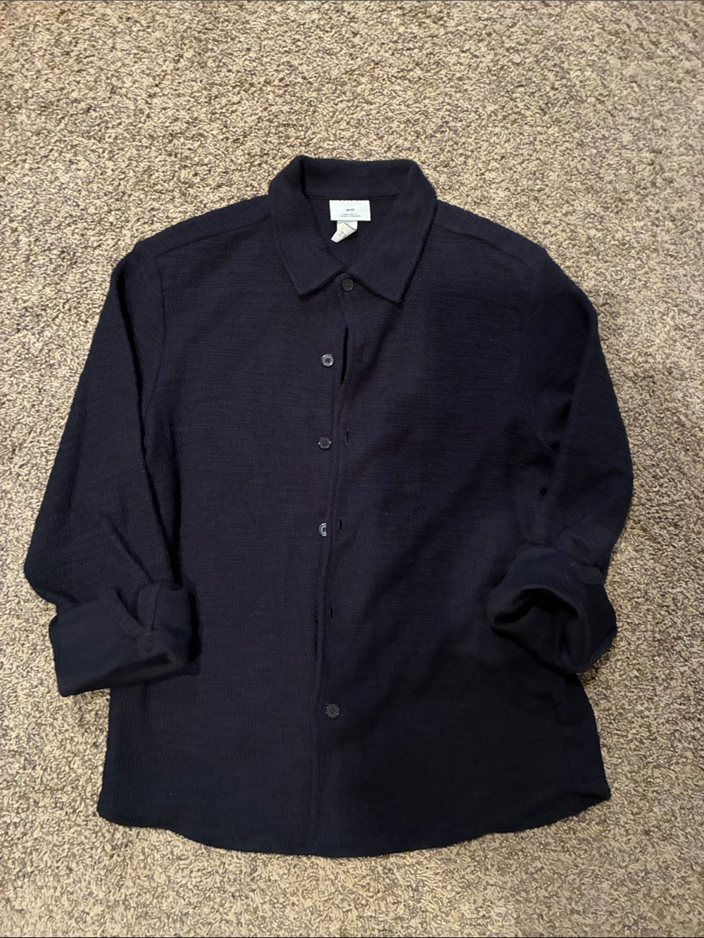 H&M Dark Navy Regular Fit Shirt